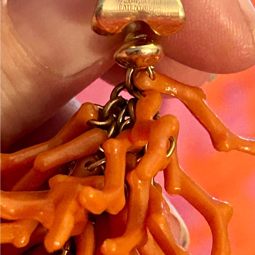 Navajo/Santo Domingo Vintage branch coral cluster Earrings.  12K GF - Picture 3 of 6